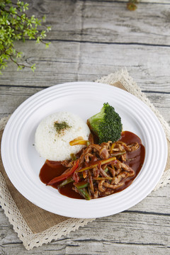 鱼香肉丝饭