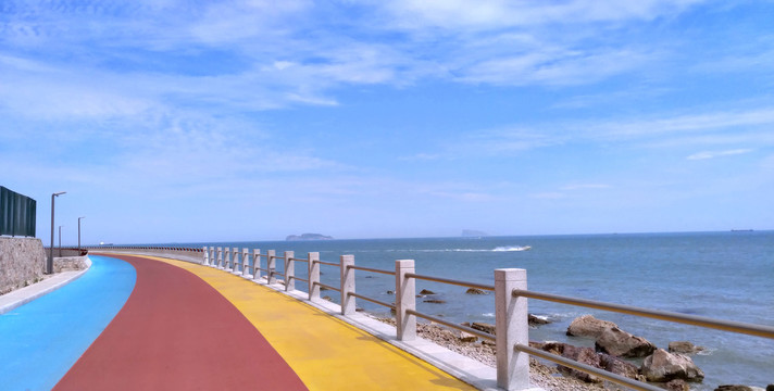 长岛的海滨步道