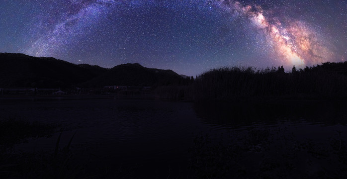 宁波东钱湖湿地星空