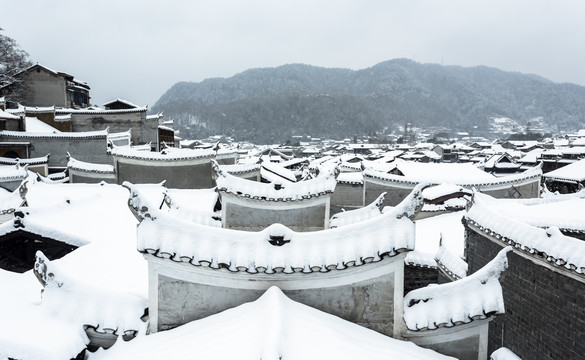 凤凰古城雪景