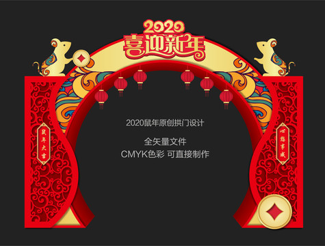 2020新年門頭