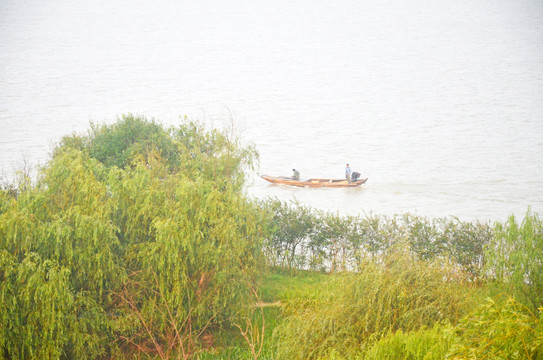 洞庭湖渔船