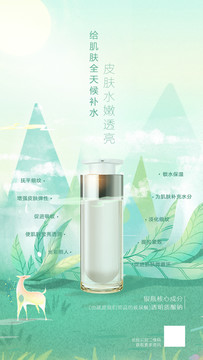 日用護膚品海報