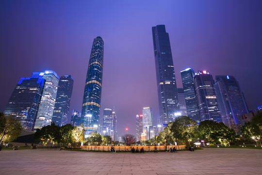 广州花城广场夜景