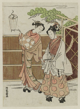 礒田湖龍齋一對(duì)夫婦