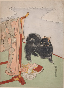 礒田湖龍齋狗和破衣服