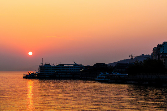 千岛湖夕阳