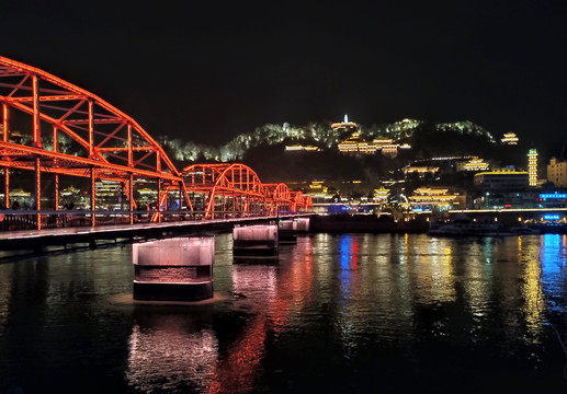 中山桥夜景