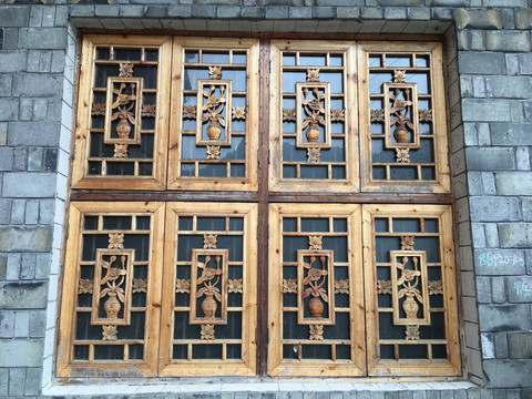 木雕窗户