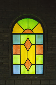 彩色玻璃窗户
