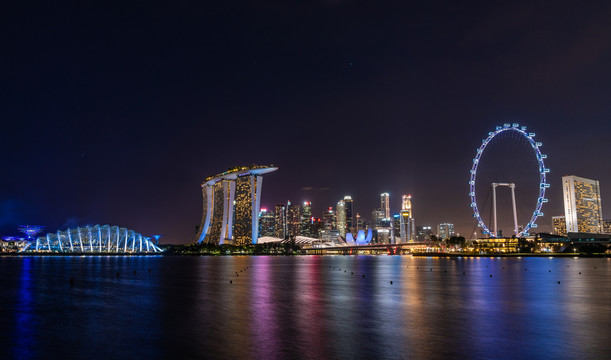 新加坡城市夜景