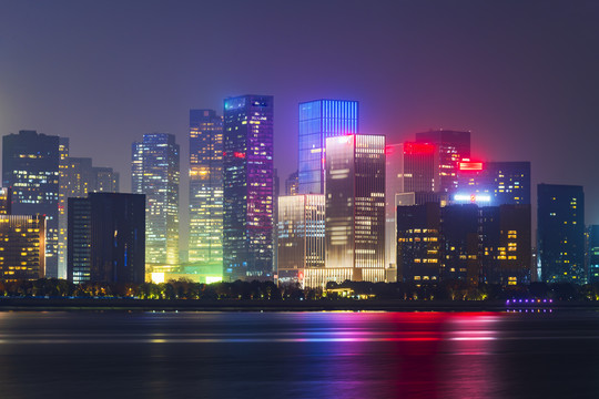 杭州城市阳台夜景