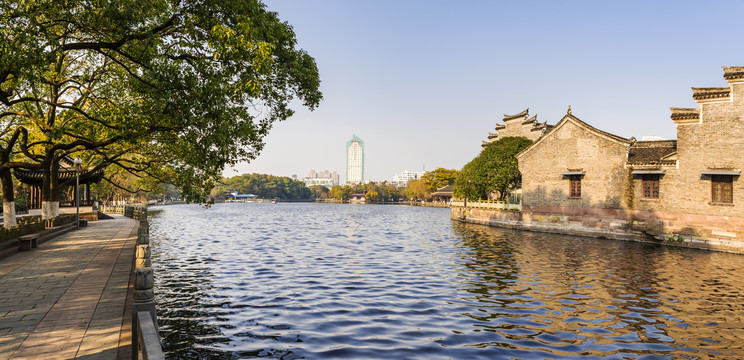 宁波月湖公园全景