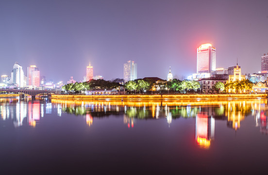 宁波三江口夜景