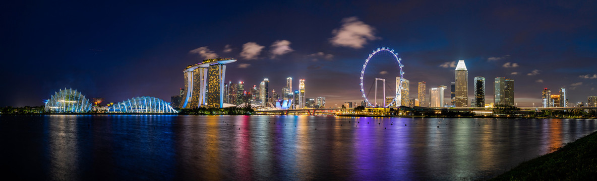 新加坡城市夜景