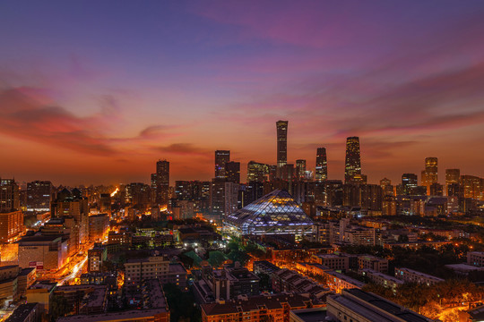 北京城市夜景