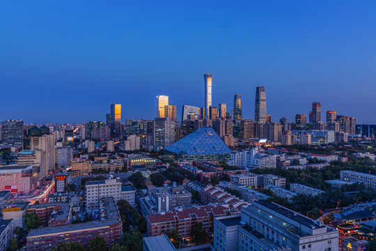 北京城市夜景