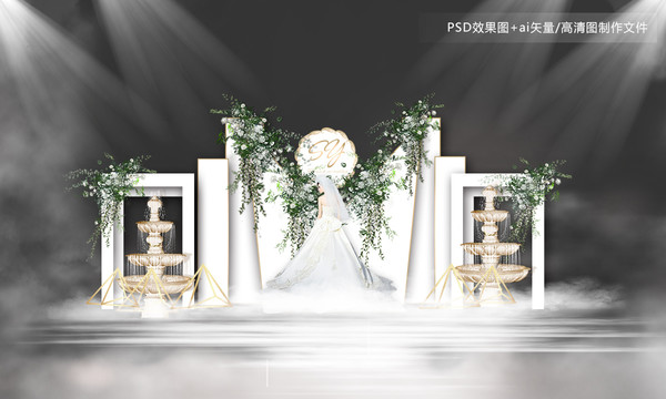 簡(jiǎn)約白色婚禮