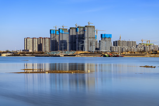 在建湖景住宅建筑