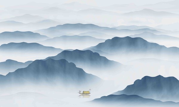 新中式山水画