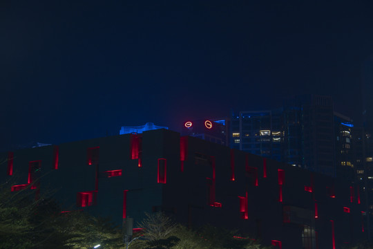 广州博物馆建筑夜景