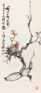 高奇峰同心并蒂圖