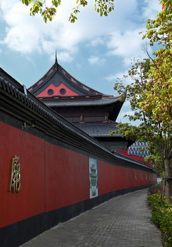 中国寺庙庭院