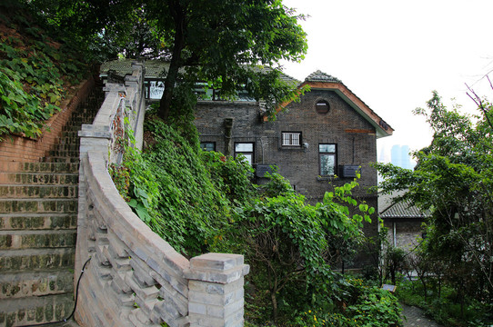 重庆山城老街巷建筑