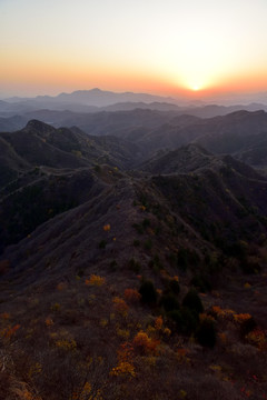 滦平金山岭夕阳