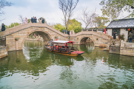 中国无锡荡口古镇古建筑旅游景点