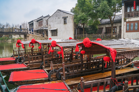 中国无锡荡口古镇古建筑旅游景点