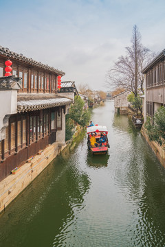 中国无锡荡口古镇古建筑旅游景点