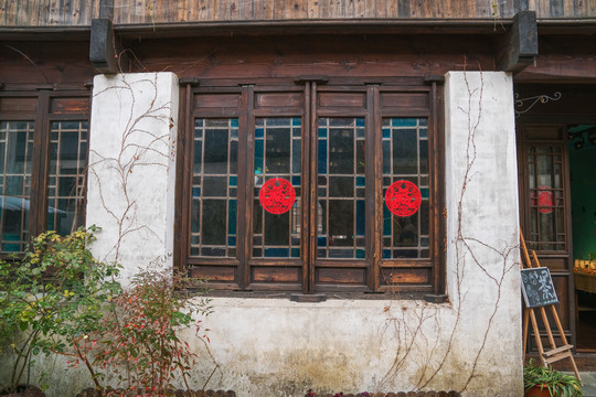 中国无锡荡口古镇古建筑旅游景点