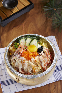日式海虾刺身盖饭