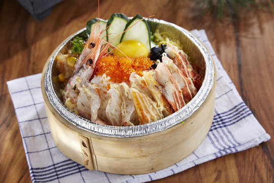 日式海虾刺身盖饭