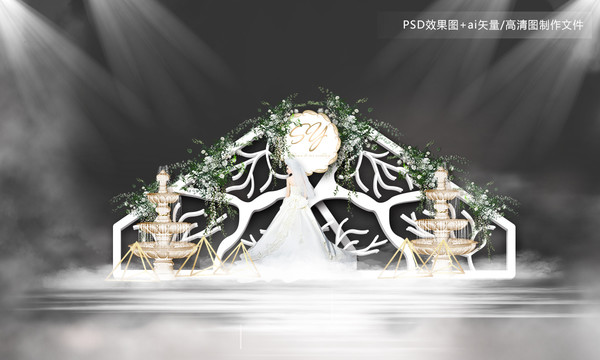 白色系森系婚禮