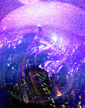 城市絲光抽象