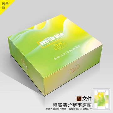 水果通用包裝平面圖