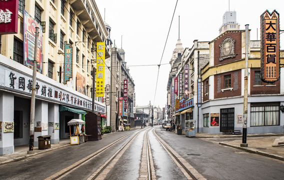 老上海街景