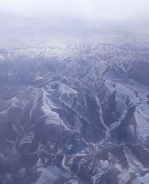 山地雪景