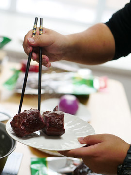 马肉风干肉水煮