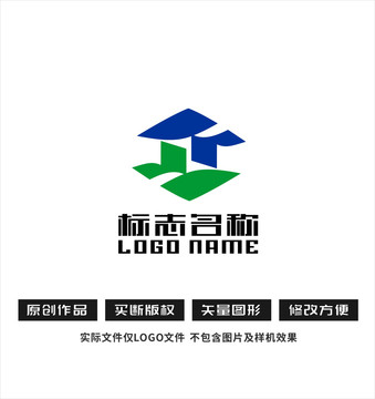 农业标志科技医药logo