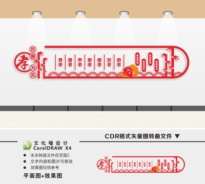 養老文化墻
