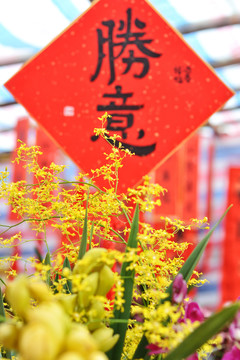 春节花市