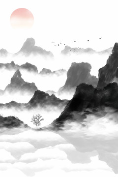 水墨山水畫