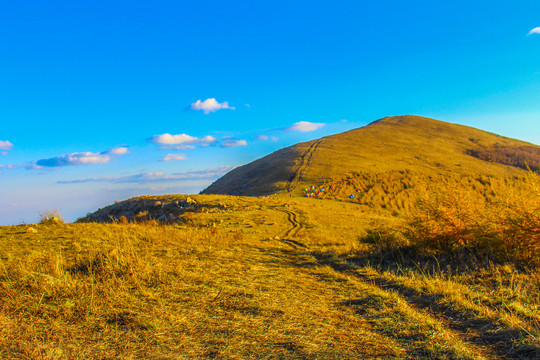 高山秋景