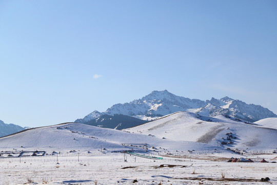 乌鲁木齐南山雪景