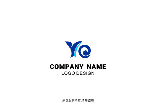 字母yo设计