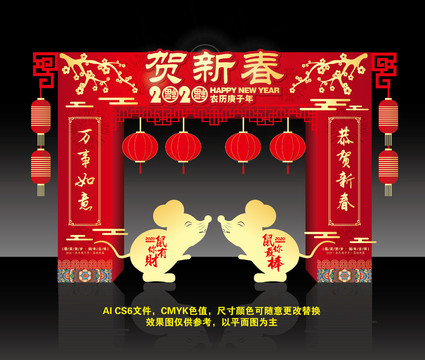 2020鼠年門頭