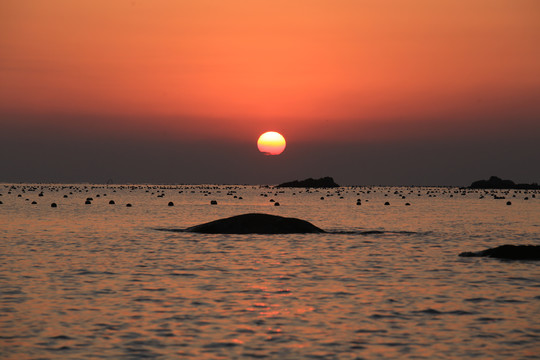 海上日出